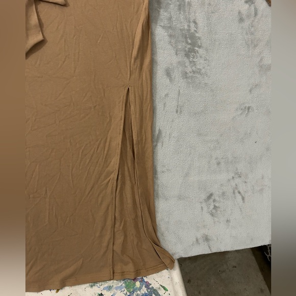 Halara ribbed knit collared button down tie back dress - Picture 7 of 14